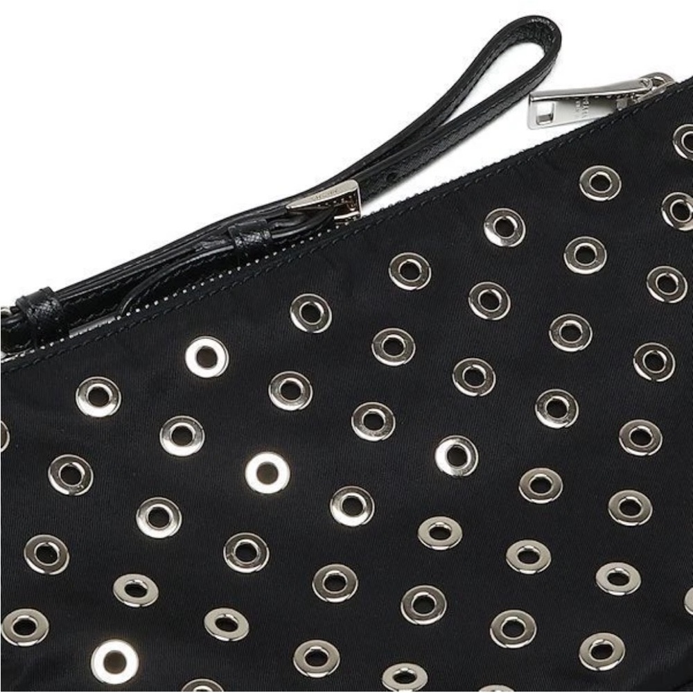 Prada Black Wristlet with Silver Eyelets - Picture 4 of 12